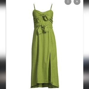 NWT Hutch Bow Linen Midi Dress Size Medium